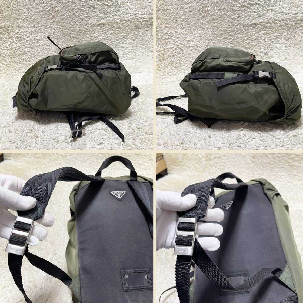 【Excellent Condition】PRADA Backpack, Nylon, Trian… - image 6