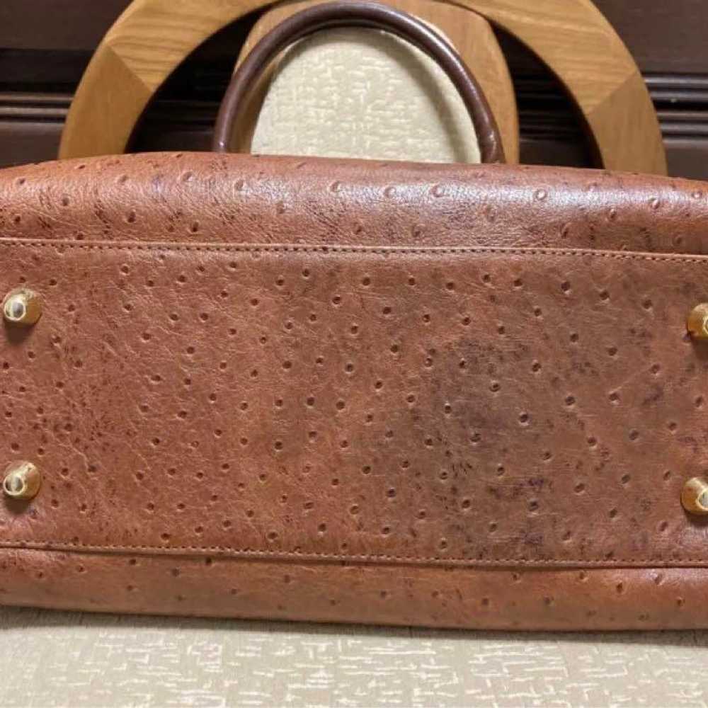 Embossed leather handbag, vintage, MADE IN ITALY. - image 6