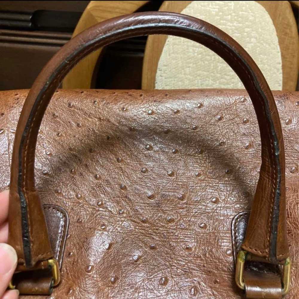 Embossed leather handbag, vintage, MADE IN ITALY. - image 9