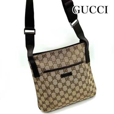 GUCCI GG Canvas Shoulder Sacoche Unisex Bag - image 1