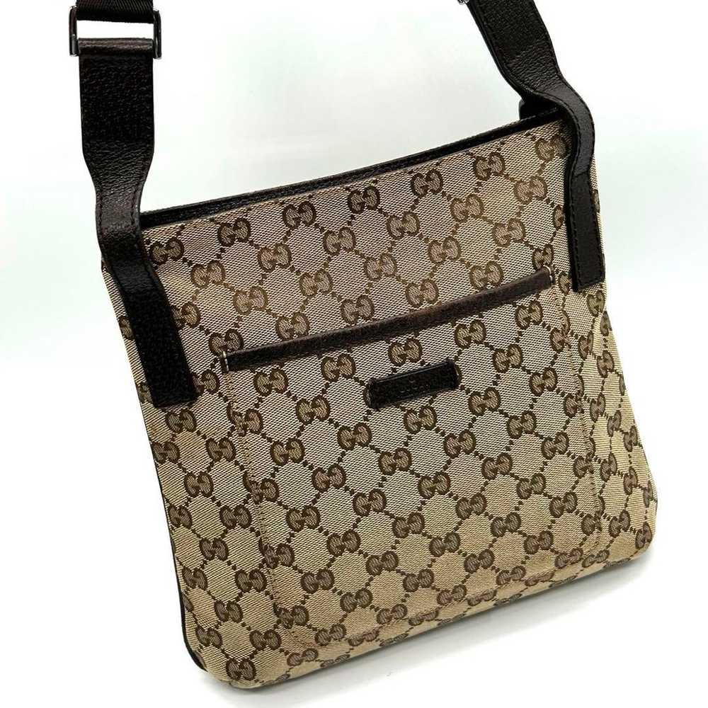 GUCCI GG Canvas Shoulder Sacoche Unisex Bag - image 2