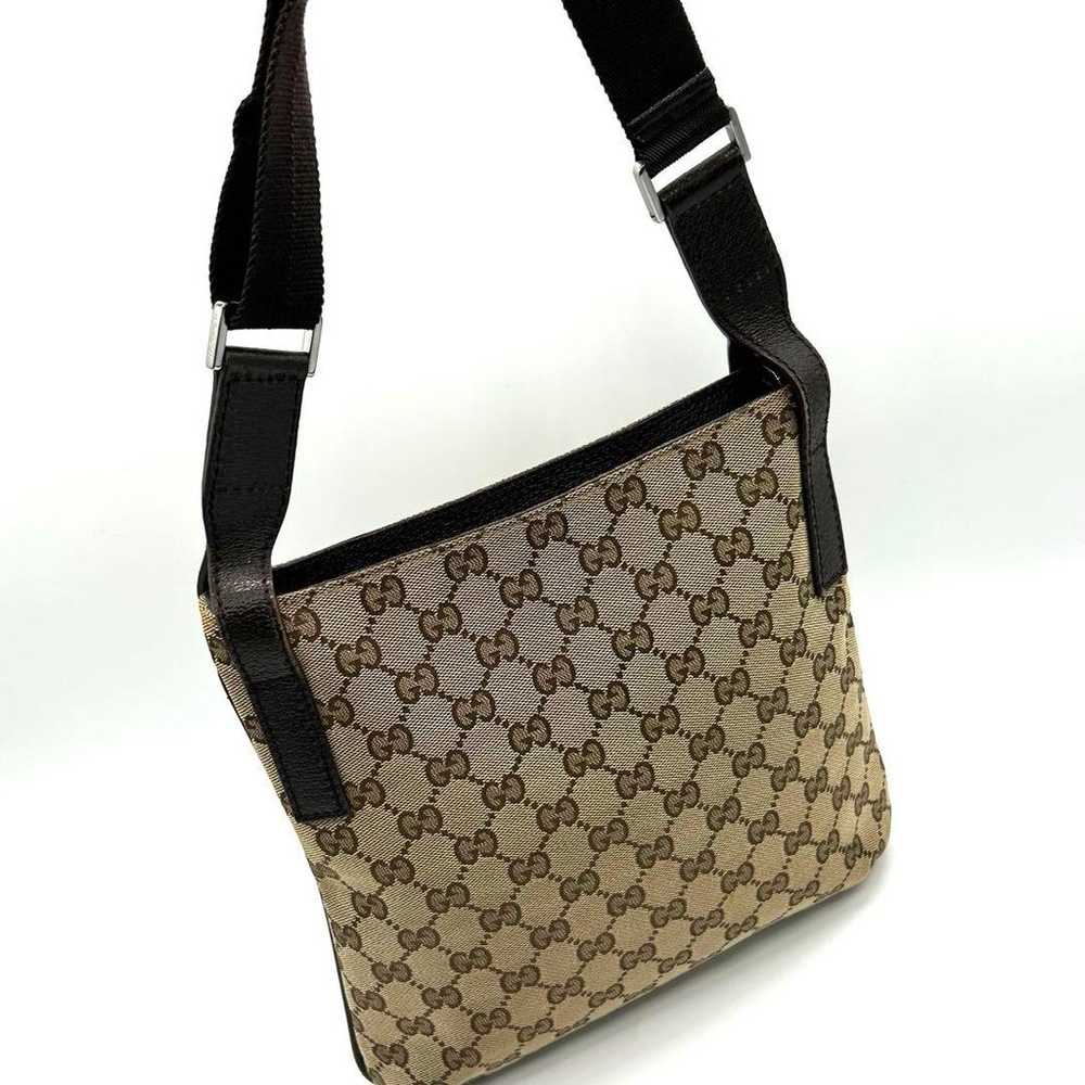 GUCCI GG Canvas Shoulder Sacoche Unisex Bag - image 4