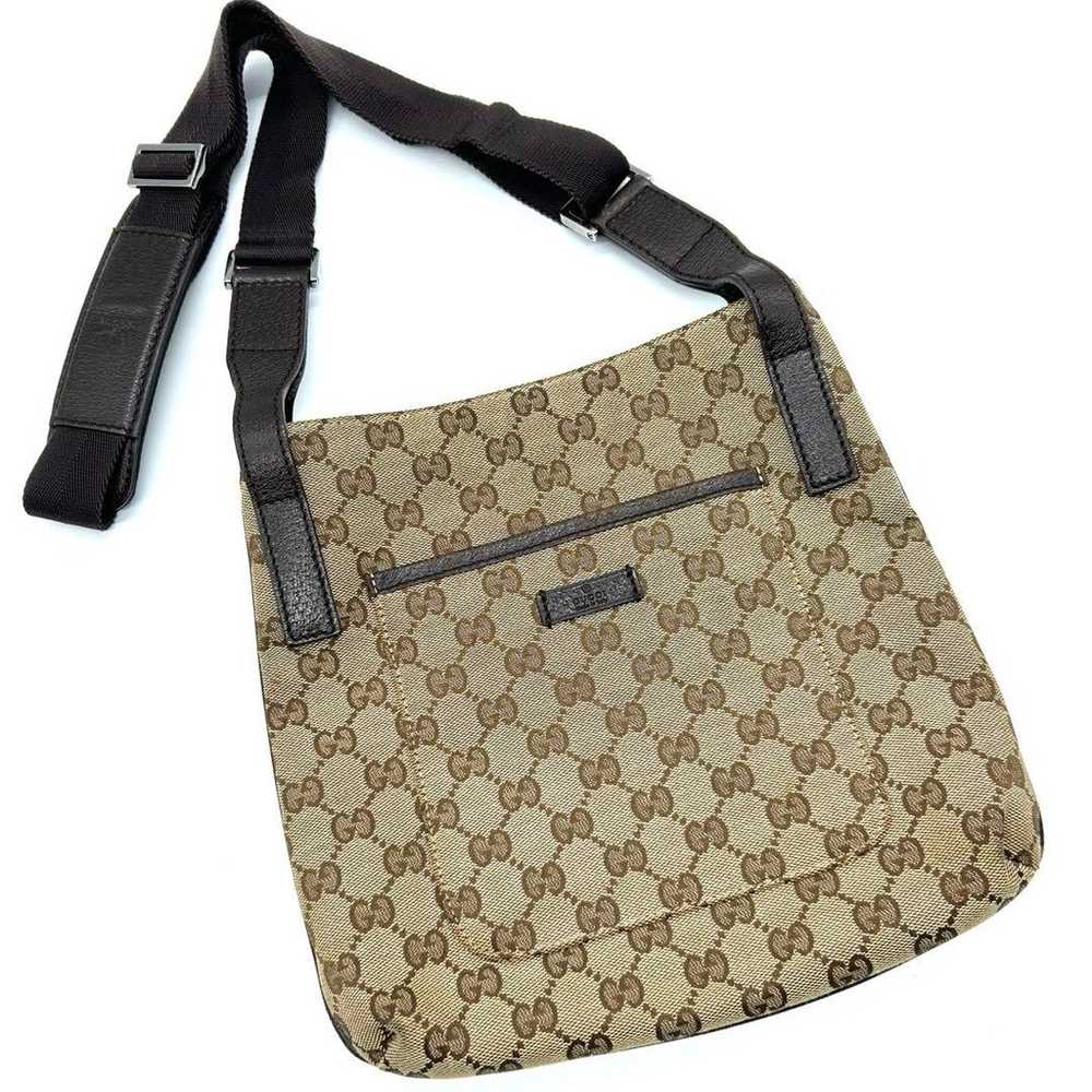 GUCCI GG Canvas Shoulder Sacoche Unisex Bag - image 7