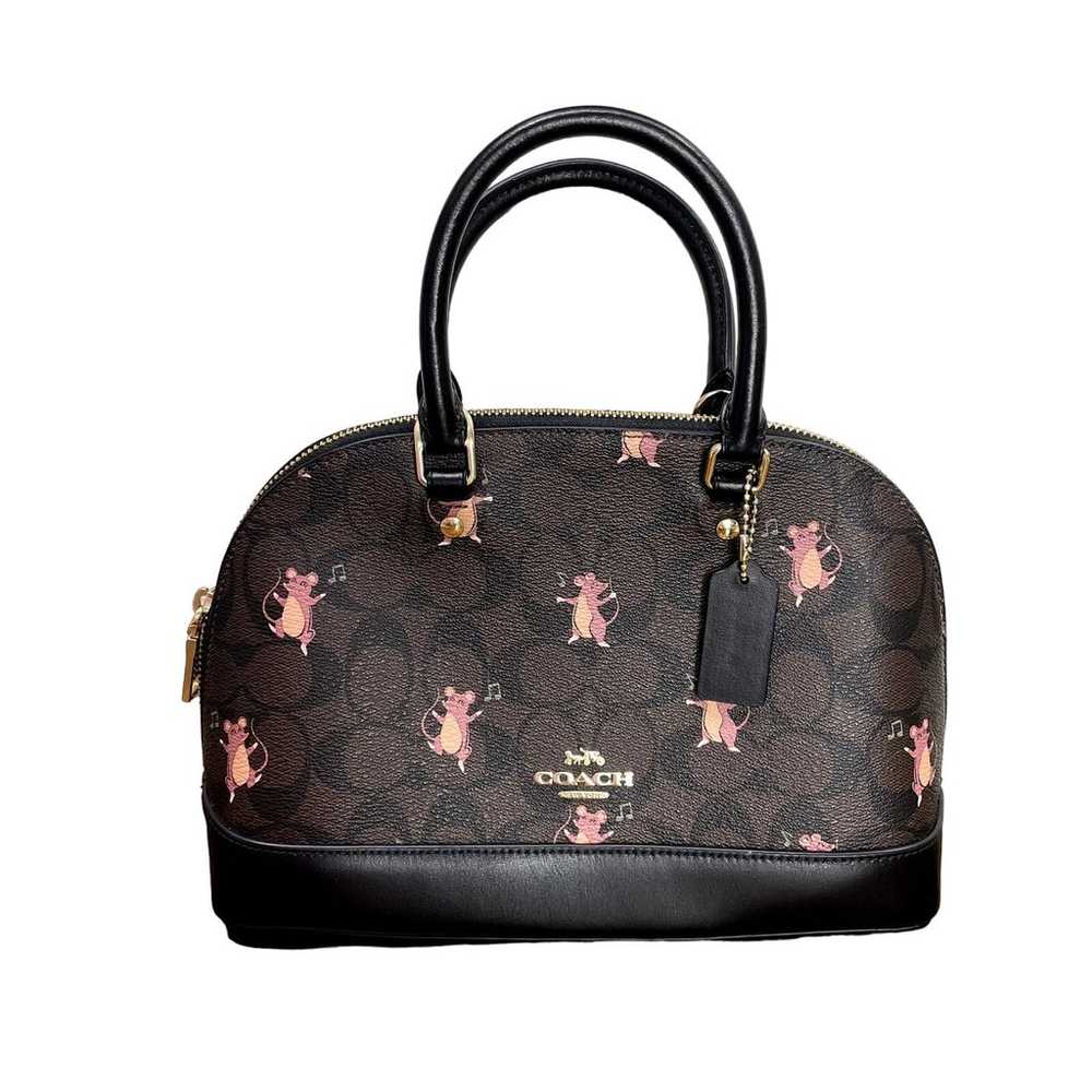 Coach Party Mouse Print Bag RARE Mini Sierra Satc… - image 1