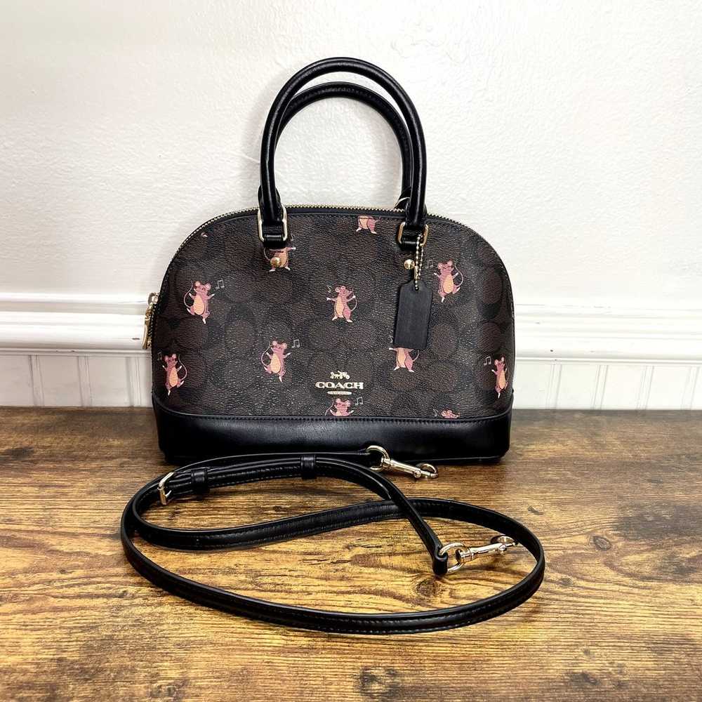 Coach Party Mouse Print Bag RARE Mini Sierra Satc… - image 2