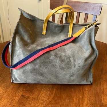 CLARE V Tote - like new! Grey suede