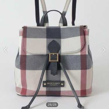 Blue Label Check Backpack - image 1