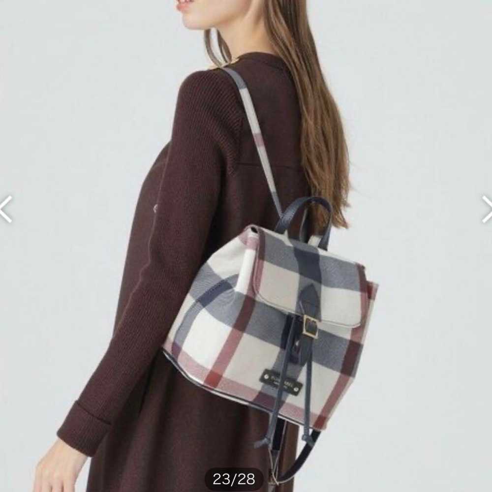 Blue Label Check Backpack - image 2