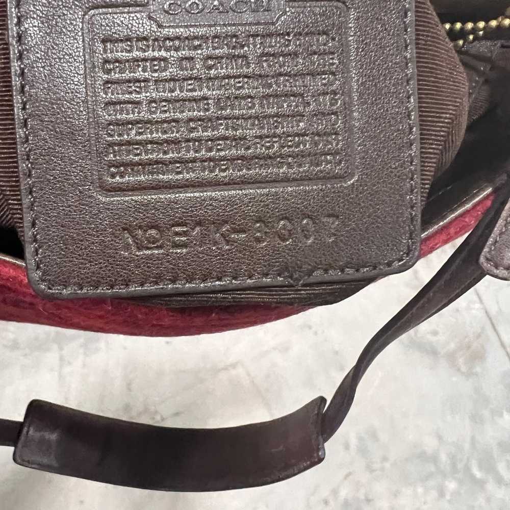 Edit Red Vintage Coach Bag Y2K signature C monogr… - image 3