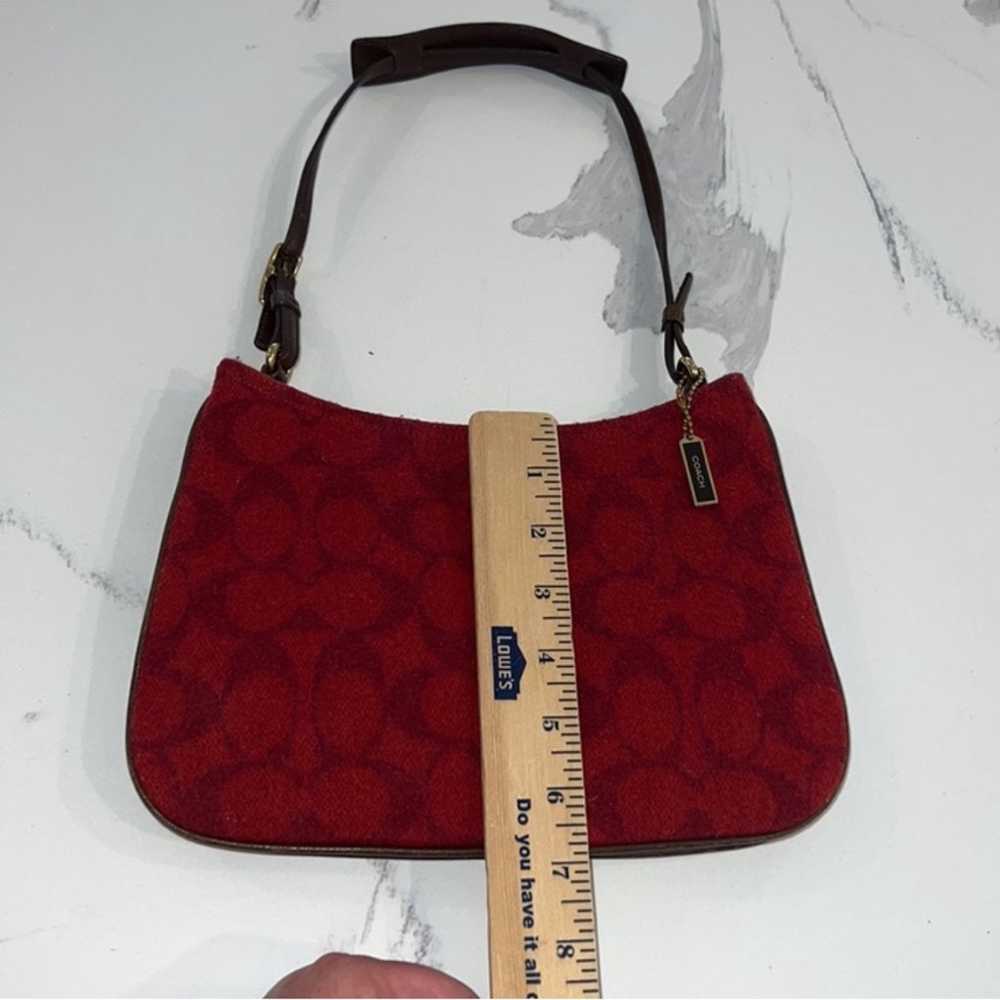 Edit Red Vintage Coach Bag Y2K signature C monogr… - image 6