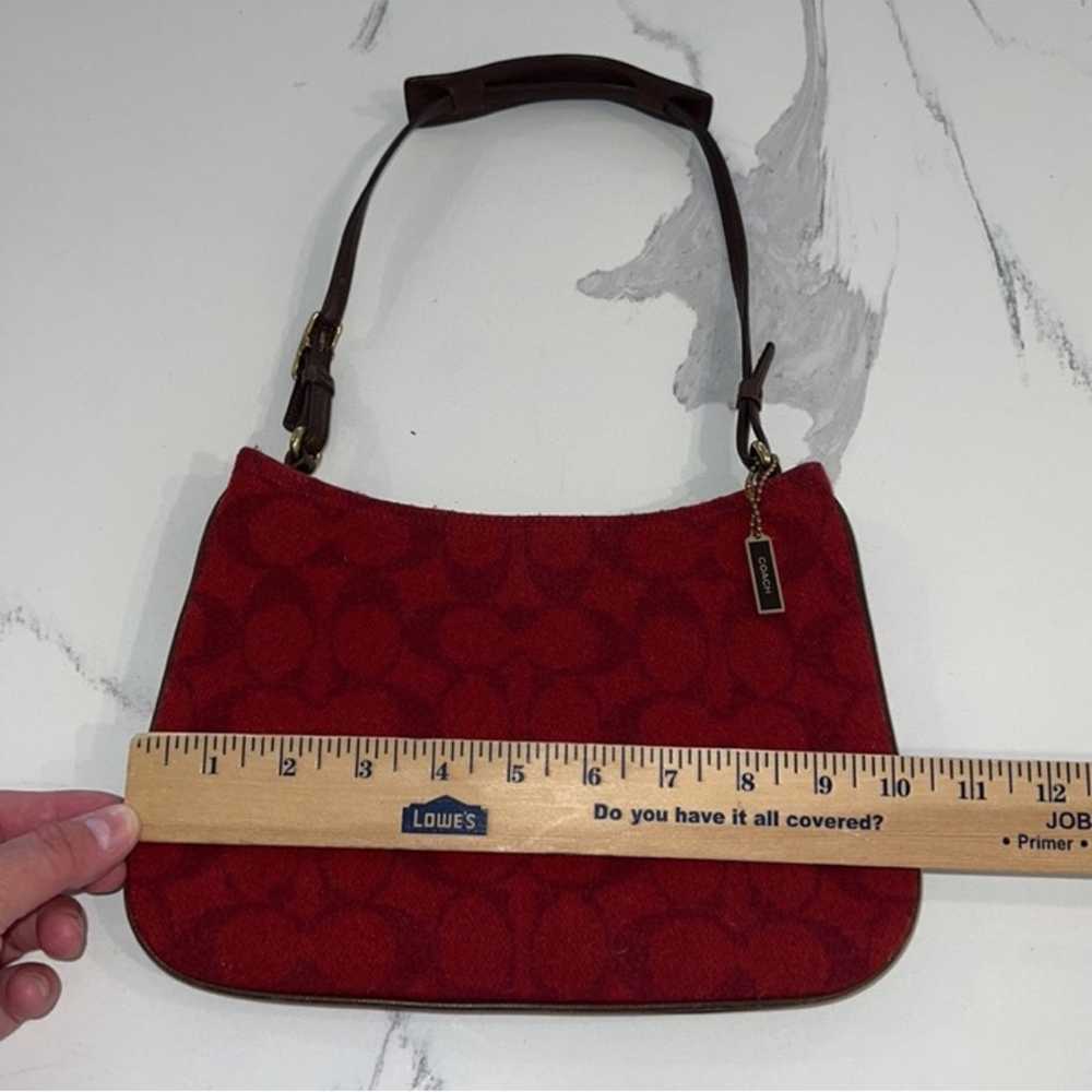 Edit Red Vintage Coach Bag Y2K signature C monogr… - image 7