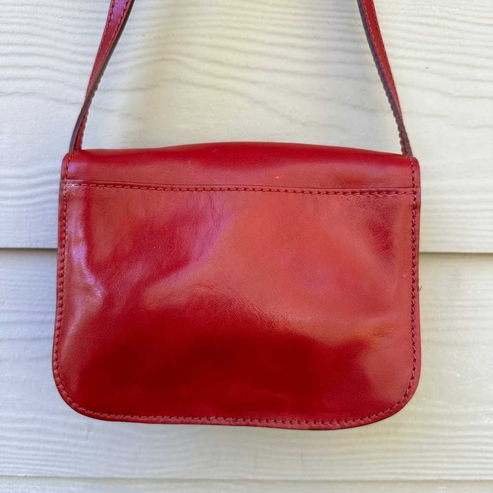 The Bridge Firenze 1969 Red Leather Crossbody Bag - image 5