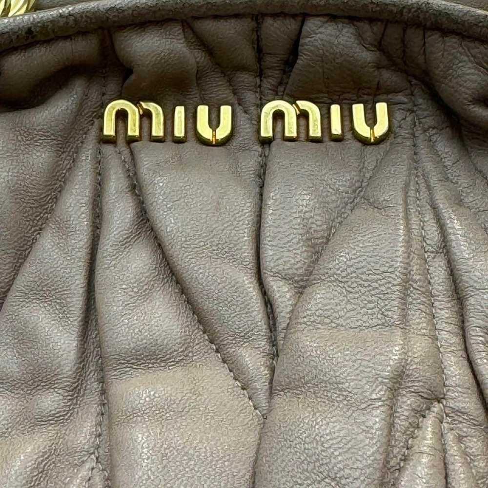 MIUMIU Miu Miu Shoulder Bag Matelassé 2-Way Bag - image 2