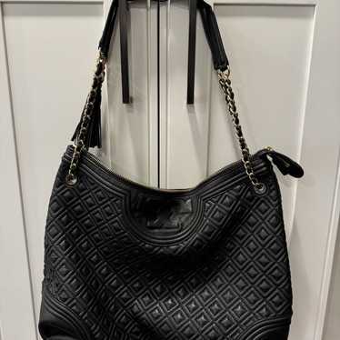 TORY BURCH QUILTED FLEMING TOTE HANDBAG - image 1