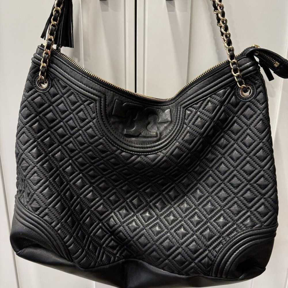 TORY BURCH QUILTED FLEMING TOTE HANDBAG - image 2