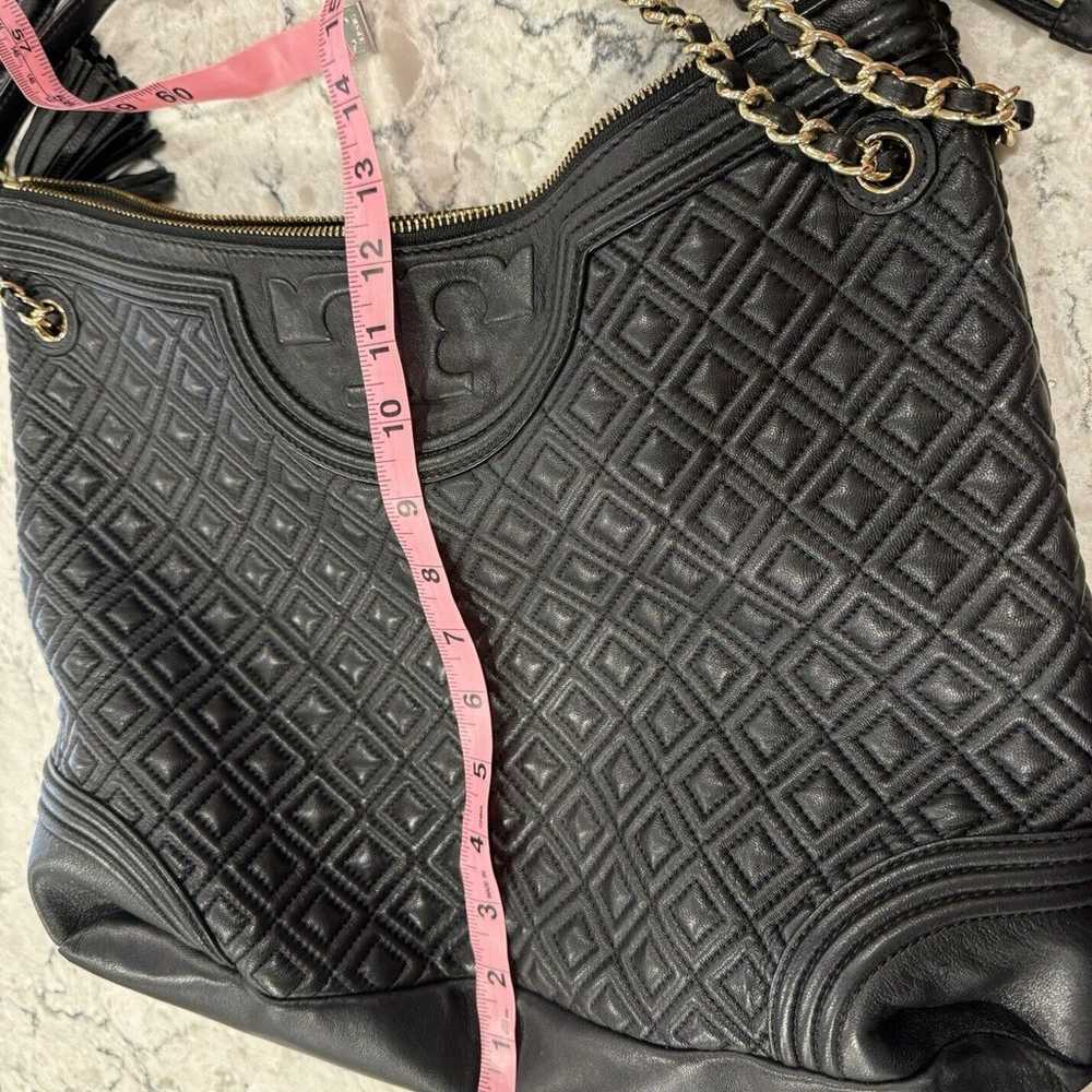 TORY BURCH QUILTED FLEMING TOTE HANDBAG - image 3