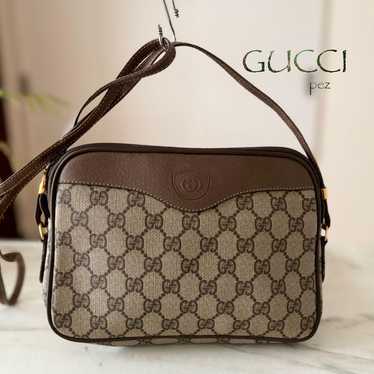 Genuine GUCCI Old Gucci Leather Shoulder Bag