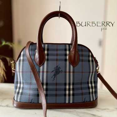 Genuine BURBERRY 2-way Leather Shoulder Bag