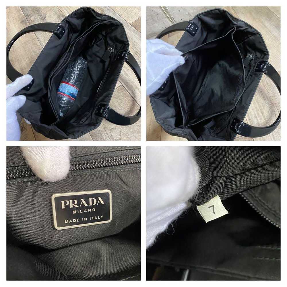 Genuine ☆ Prada Tessuto Nylon Triangle Logo Handb… - image 10