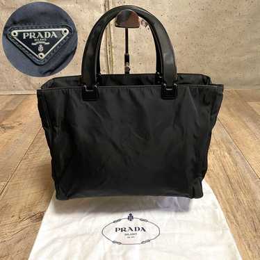 Genuine ☆ Prada Tessuto Nylon Triangle Logo Handb… - image 1