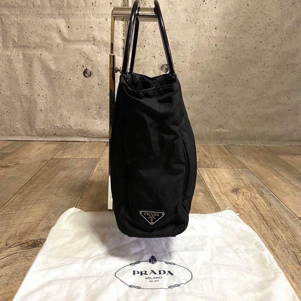 Genuine ☆ Prada Tessuto Nylon Triangle Logo Handb… - image 3