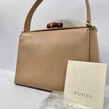 Rare ✨ GUCCI Bamboo Turn Lock Handbag - image 1