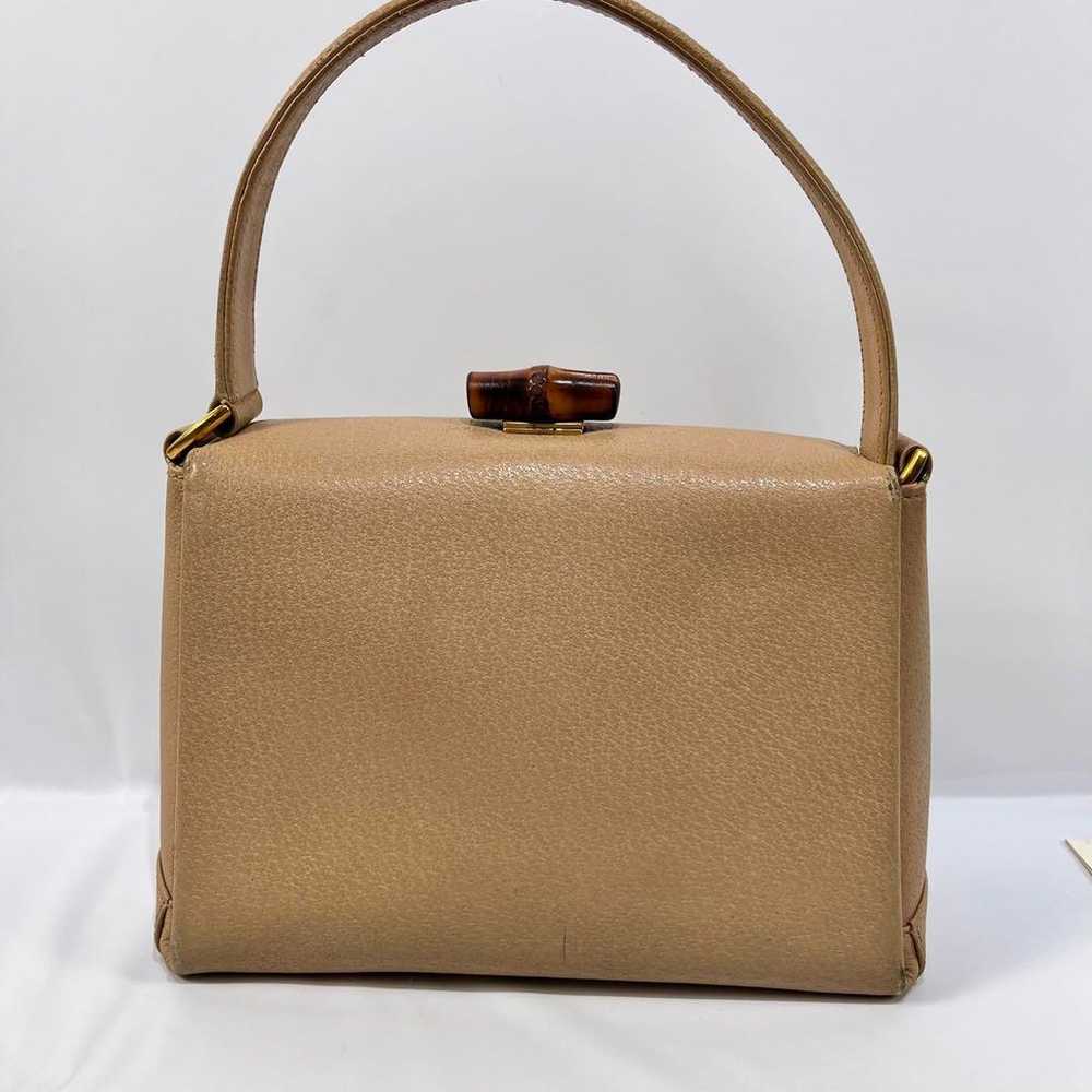 Rare ✨ GUCCI Bamboo Turn Lock Handbag - image 3