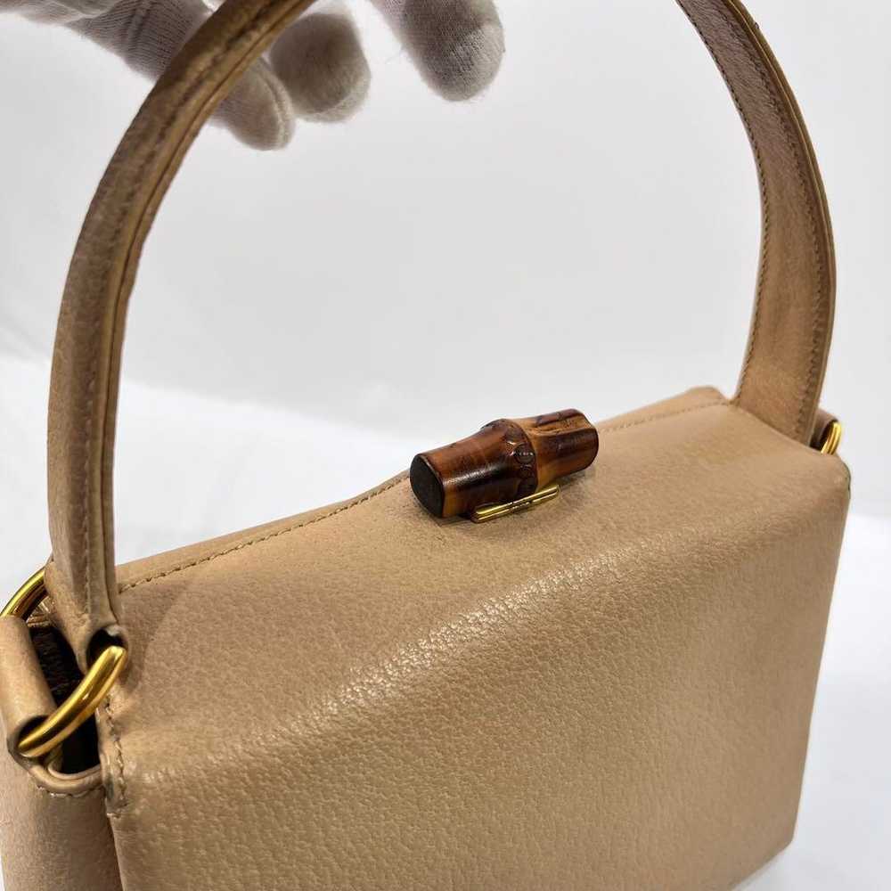 Rare ✨ GUCCI Bamboo Turn Lock Handbag - image 6