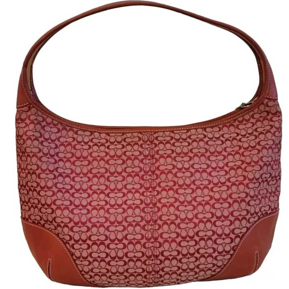 Vintage Coach Signature Jacquard Ergo 6617 (Red) - image 3