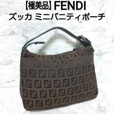 【Excellent Condition】FENDI Zucca Mini Vanity Pouch