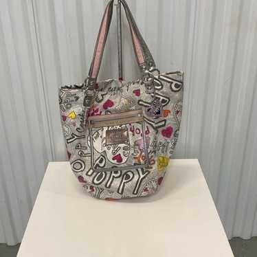 COACH~LIMITED EDITION~Graffiti Poppy sale Glam Tote & Wristlet