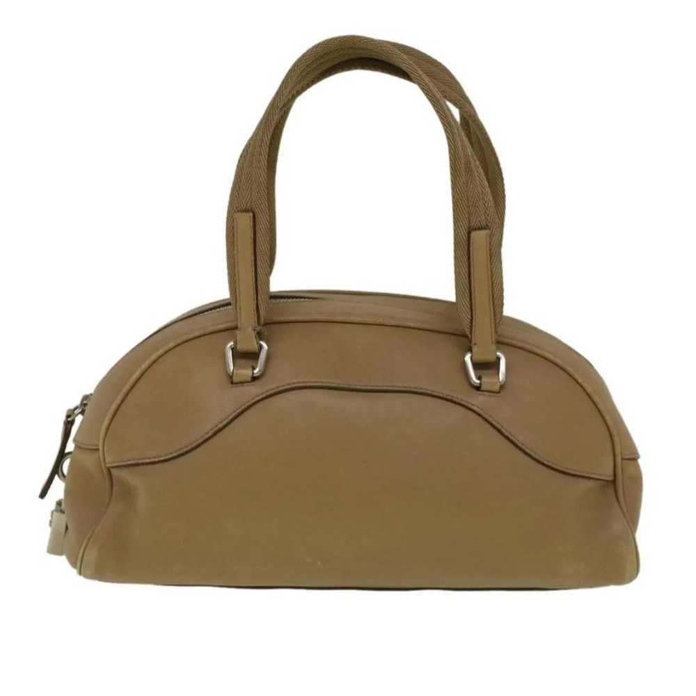 Prada Leather Handbag Beige - image 1