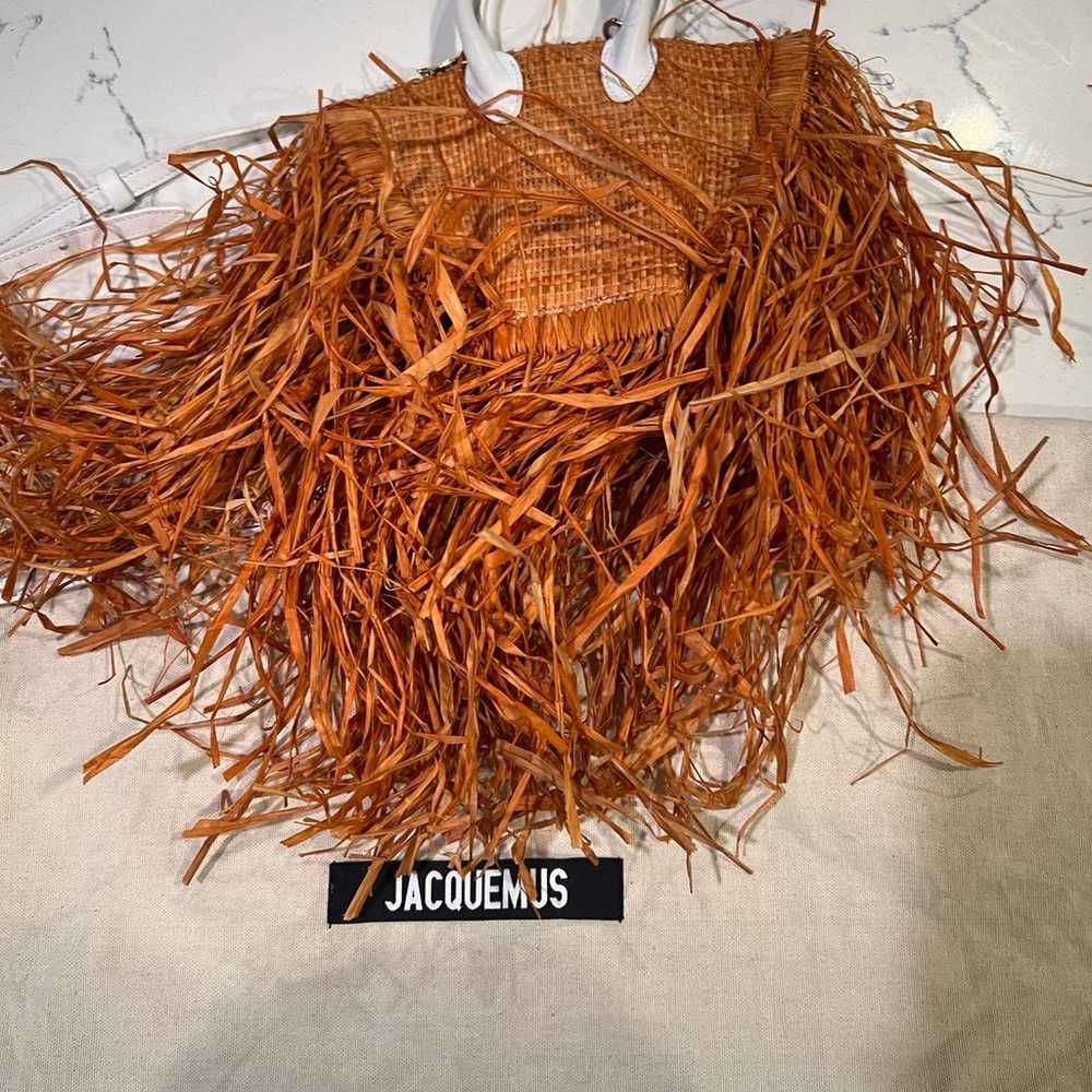 Jacquemus Le Baci Raffia Bag Le petit - Fringe De… - image 2