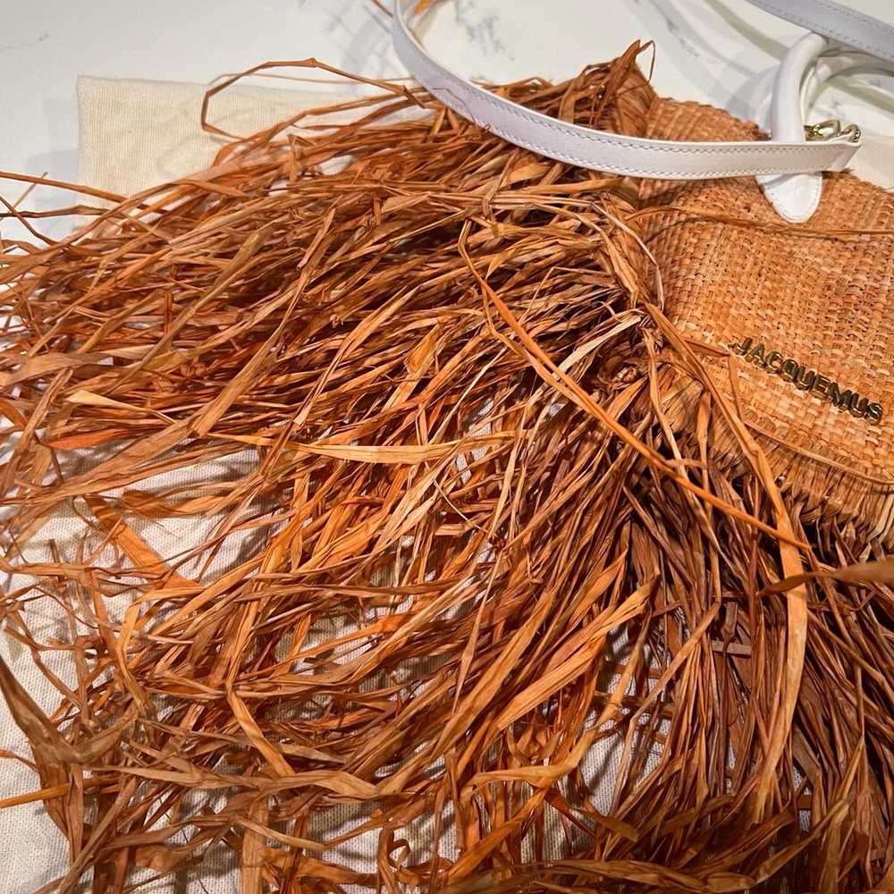 Jacquemus Le Baci Raffia Bag Le petit - Fringe De… - image 3