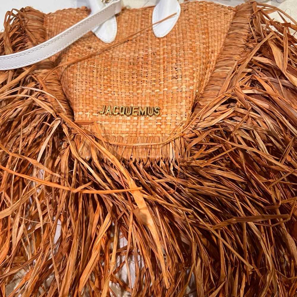 Jacquemus Le Baci Raffia Bag Le petit - Fringe De… - image 4