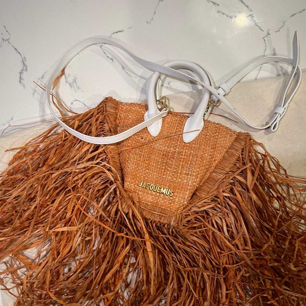 Jacquemus Le Baci Raffia Bag Le petit - Fringe De… - image 5