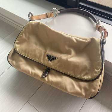 Excellent condition PRADA nylon handbag beige.