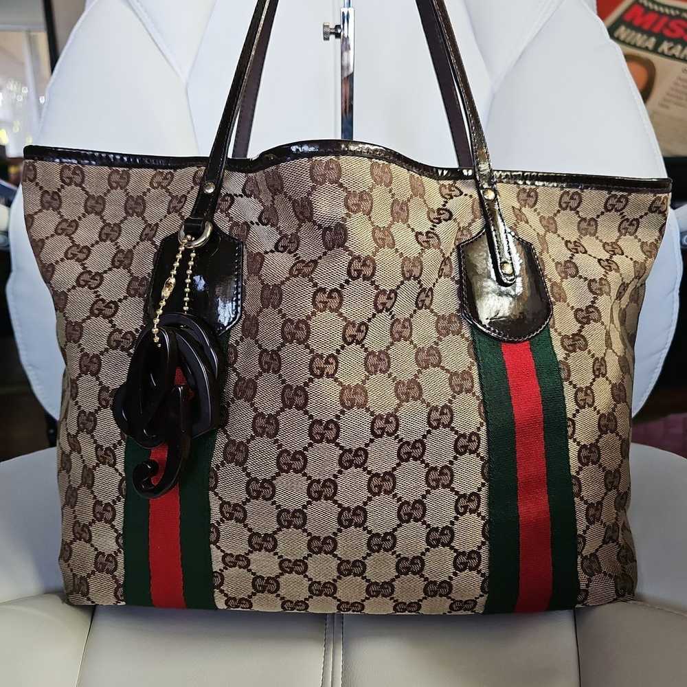 Gucci Monogram Web Jolie GG Canvas Medium Brown C… - image 2