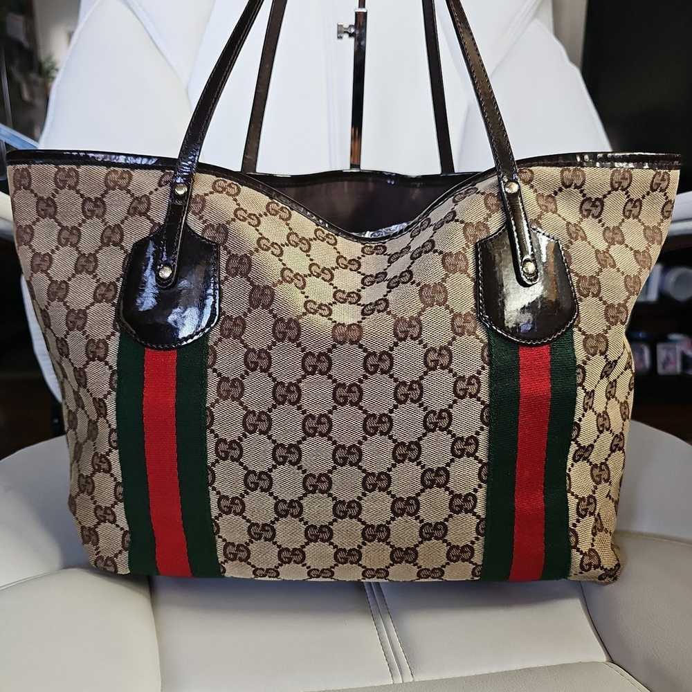 Gucci Monogram Web Jolie GG Canvas Medium Brown C… - image 4