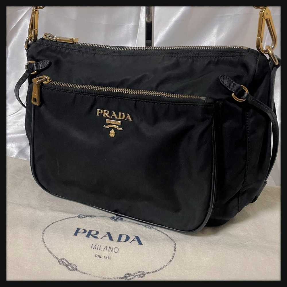 【Excellent Condition】PRADA Nylon Shoulder Bag wit… - image 1