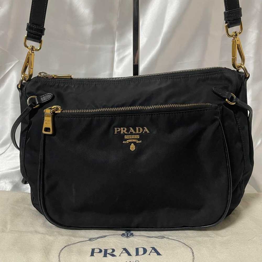 【Excellent Condition】PRADA Nylon Shoulder Bag wit… - image 2