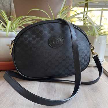 Gucci Black Micro GG Shoulder Bag - image 1