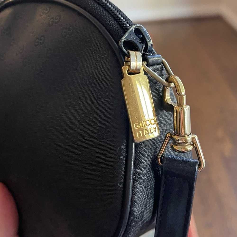 Gucci Black Micro GG Shoulder Bag - image 3