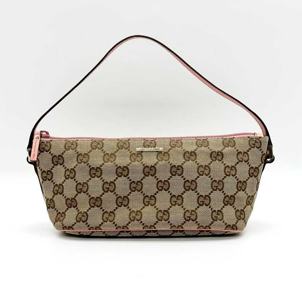 GUCCI accessory pouch handbag GG canvas pink. - image 3