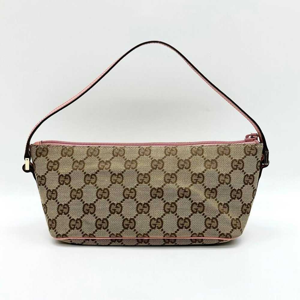 GUCCI accessory pouch handbag GG canvas pink. - image 4