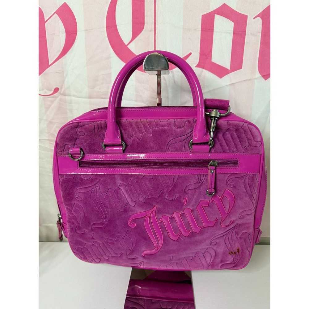 Y2K Vintage Juicy Couture Fuchsia Velour Laptop C… - image 2