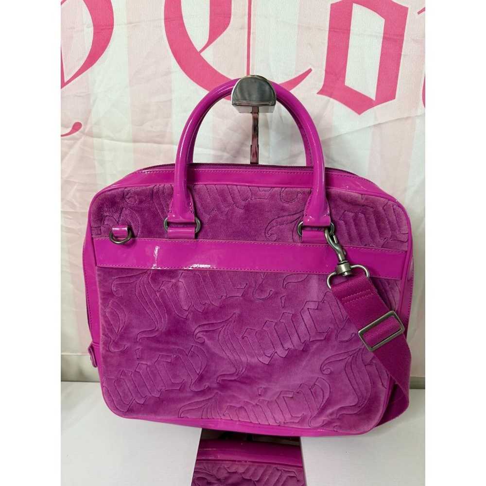 Y2K Vintage Juicy Couture Fuchsia Velour Laptop C… - image 3