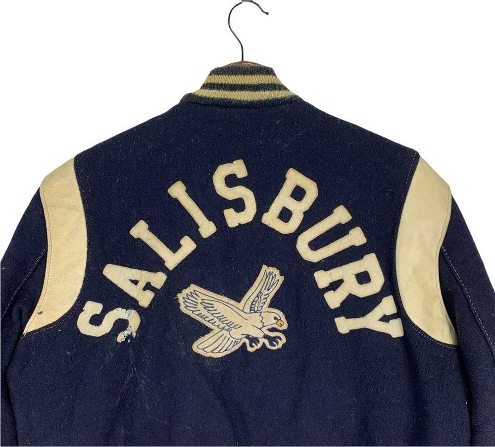 Delong × Varsity × Varsity Jacket Vintage 70s Sal… - image 2