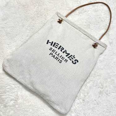 Hermes Aline GM Twill Chevron Gold Hardware Bag