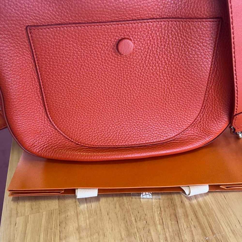 TOD'S Orange Leather Shoulder Bag - image 4